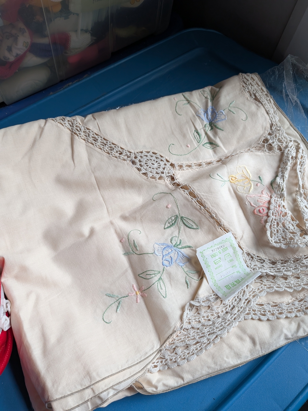 Vintage Embroidered Blanket
